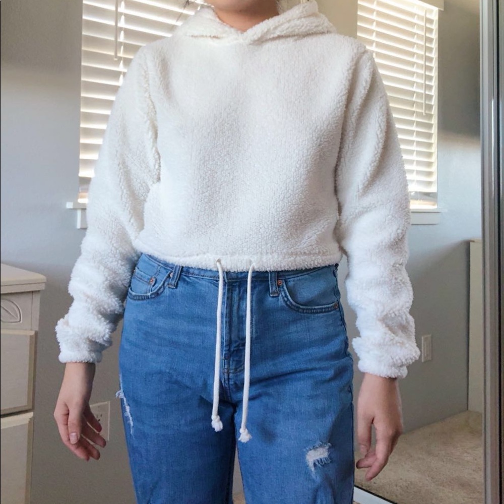 Women's Hooded Sherpa Sweatshirt